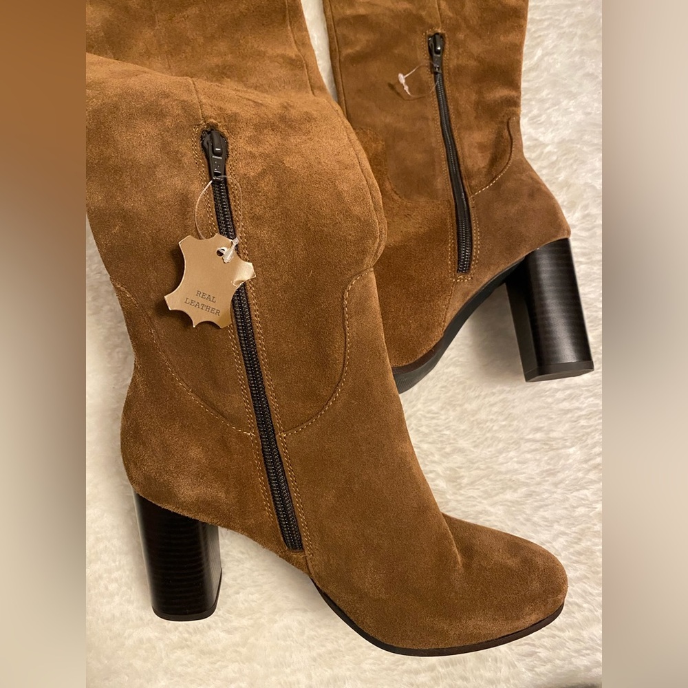 Leather/suede boots